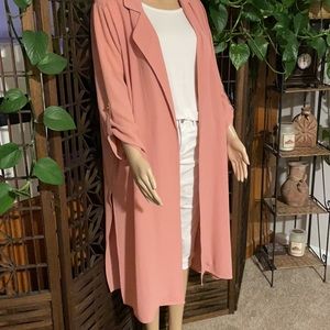 K Jordan Crepe Duster Fall Coverup